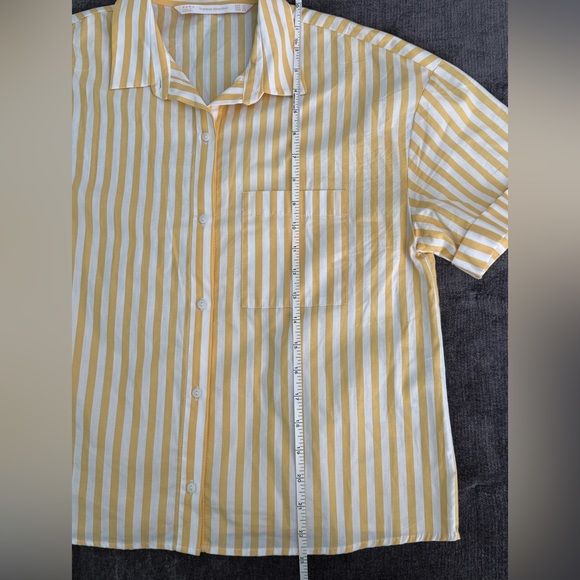 Zara 100% Cotton Casual Button Down Shirt - Picture 6 of 6
